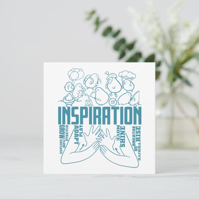 Inspiration - ASL Design Card (Standing Front)