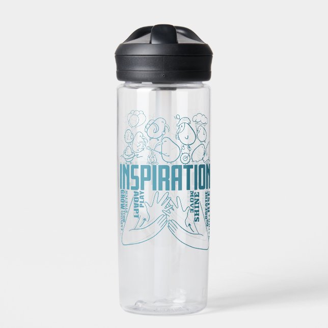 Inspiration - ASL Design Water Bottle (Front)
