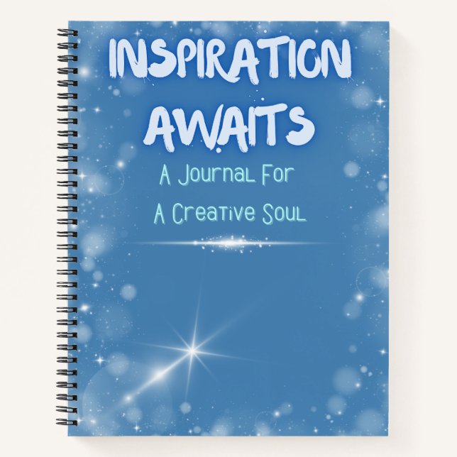 Inspiration Awaits  Notebook (Front)