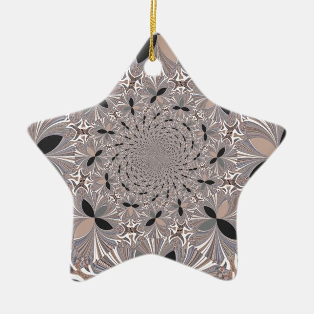 Inspiration Flower Ceramic Tree Decoration (Front)