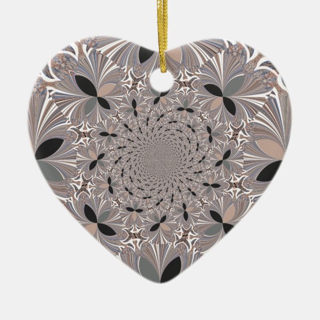 Inspiration Flower Ceramic Tree Decoration (Front)