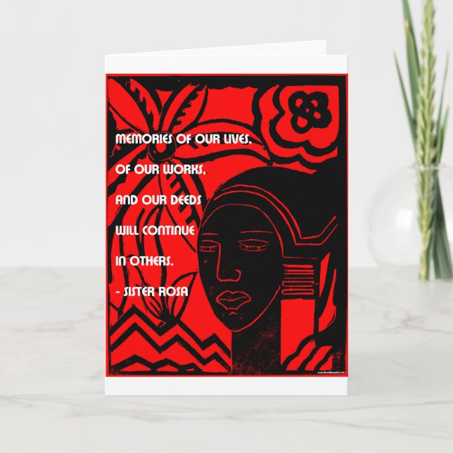 Inspiration from Sister Rosa Card (Front)