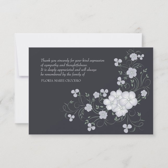 Inspiration Funeral Thank You Card (Front)