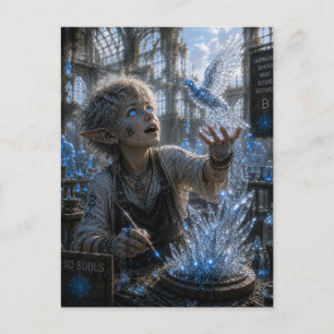 Inspiration / Glass Sculptor / Crystal Workshop Postcard