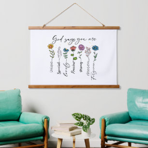 Inspiration God Nursery Art Print Hanging Tapestry