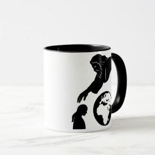 Inspiration God Reaching to Earth Minimalist  Mug