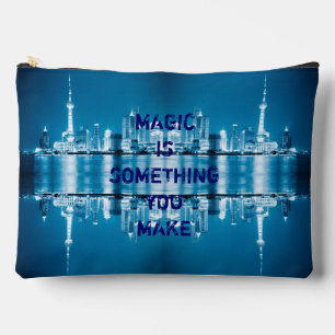 Inspiration hope quote city night background Case- Accessory Pouch