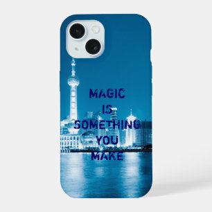 Inspiration hope quote city night iPhone 15 case
