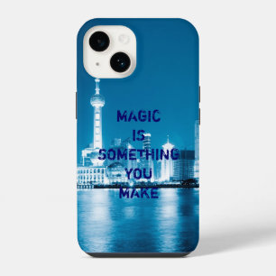 Inspiration hope quote city night iPhone 14 case