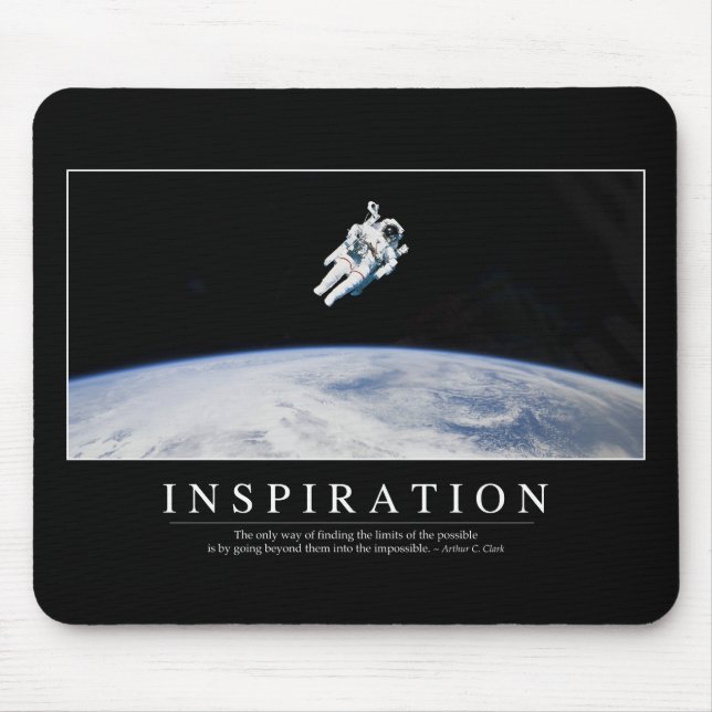 Inspiration: Inspirational Quote Mouse Mat (Front)