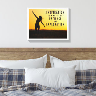 Inspiration is Patience and Exploration  Canvas Print