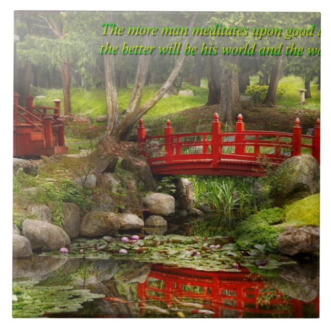 Inspiration - Japanese Garden - Meditation Tile (Front)