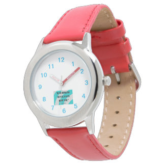 Inspiration Kid's Red Leather Strap Watch