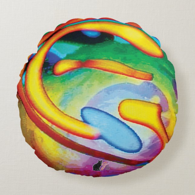 Inspiration Loops Round Cushion (Front)