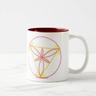 Inspiration Mandala #2 Two-Tone Coffee Mug
