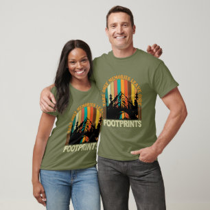 Inspiration memories footprints camping word art T-Shirt