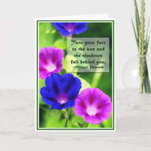 Inspiration - Morning Glories Greeting Card