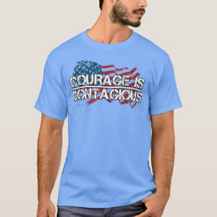 Inspiration Motivation Courage Is Contagious USA T-Shirt