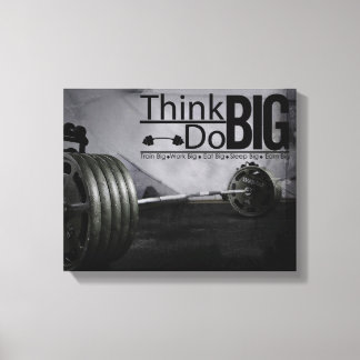 Inspiration Motivation Quotes Workout Poster Canvas Print