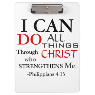Inspiration PHILIPPIANS 4:13 Clipboard