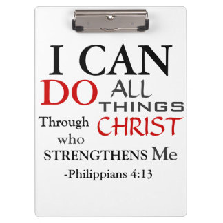Inspiration PHILIPPIANS 4:13 Clipboard