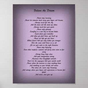 Inspiration poem poster