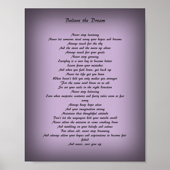 Inspiration poem poster (Front)