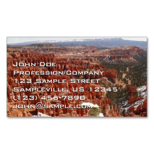 Inspiration Point at Bryce Canyon I Magnetic Business Card