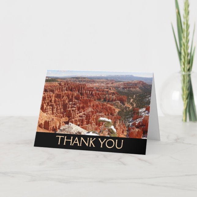 Inspiration Point at Bryce Canyon I Thank You Card (Front)