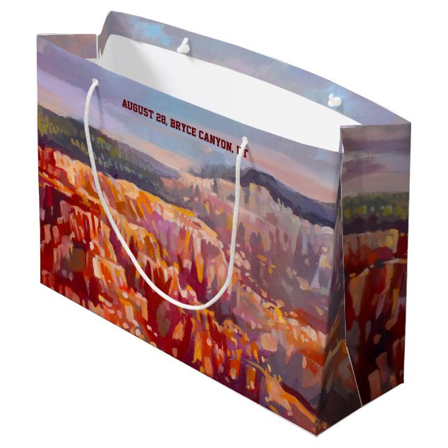 Inspiration Point Byce Canyon Utah Large Gift Bag (Back Angled)