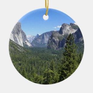 Inspiration Point in Yosemite National Park Ceramic Tree Decoration