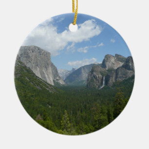 Inspiration Point in Yosemite National Park Ceramic Tree Decoration