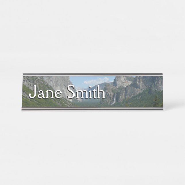 Inspiration Point in Yosemite National Park Desk Name Plate (Front)