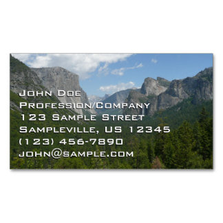 Inspiration Point in Yosemite National Park Magnetic Business Card