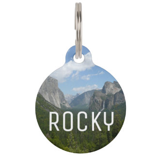 Inspiration Point in Yosemite National Park Pet Tag