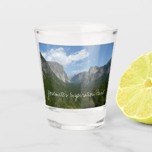 Inspiration Point in Yosemite National Park Shot Glass
