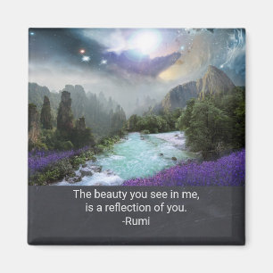 Inspiration Quotation on Beauty from Rumi Magnet