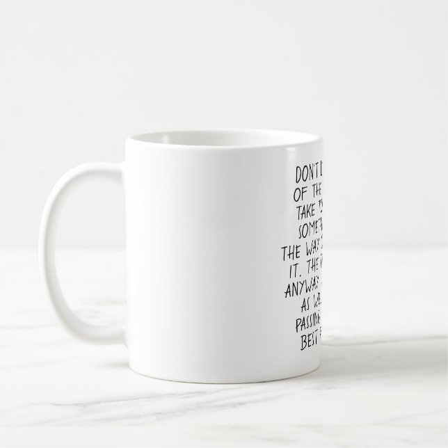 Inspiration quote Earl Nightingale Mug Time Passes (Left)