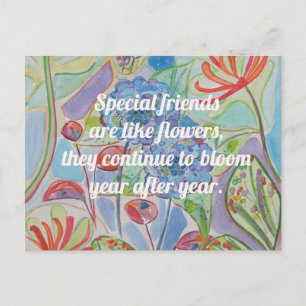 Inspiration Quote Friendship Postcard