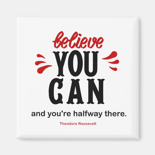 Inspiration Quote Magnet (Front)