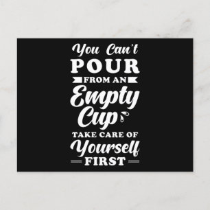 Inspiration Quote Self Care Postcard