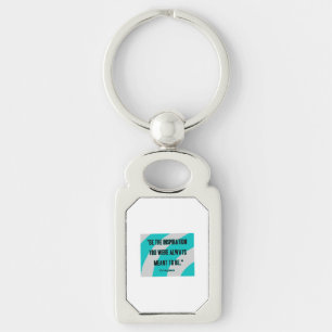 Inspiration Rectangle Metal Keychain