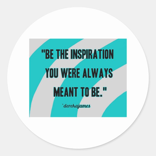 Inspiration Round Sticker (Front)