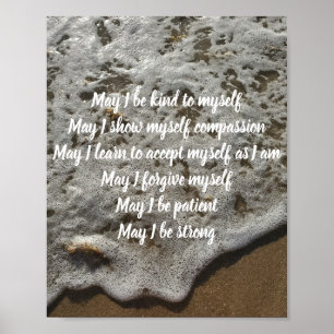 Inspiration Self-Compassion Poster Print Decor