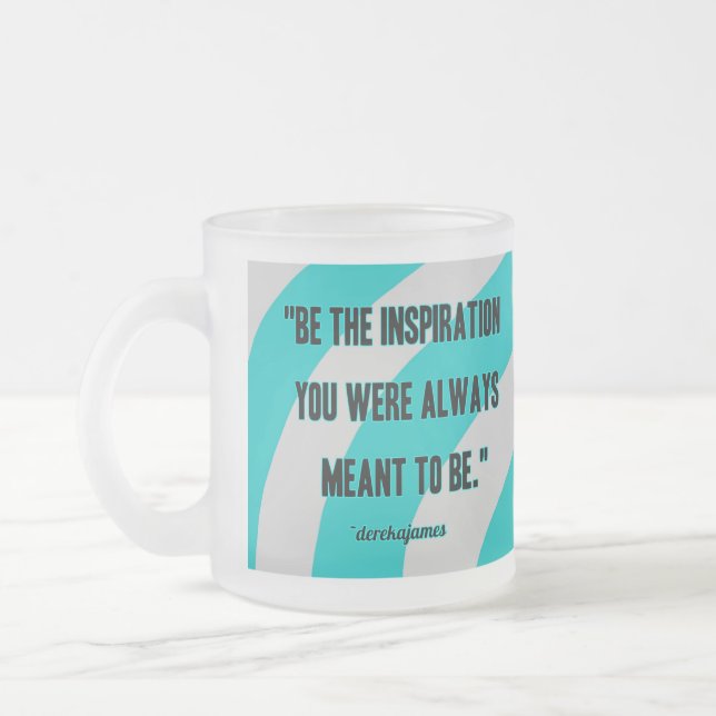 Inspiration Small Frosted Glass Mug (Left)