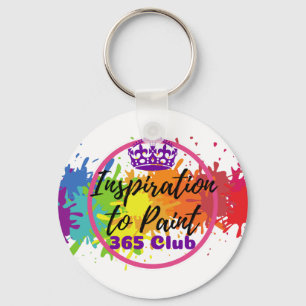 Inspiration to Paint 365 Club Colour Splash Logo Key Ring