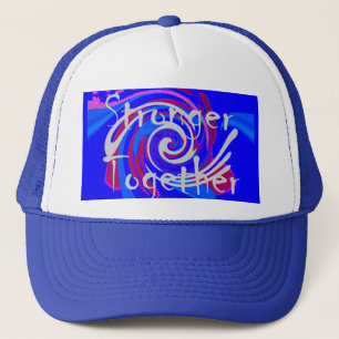 Inspiration USA We Are Stronger Together With Love Trucker Hat
