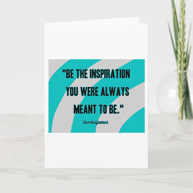 Inspiration Vertical Standard Greeting Card (Front)