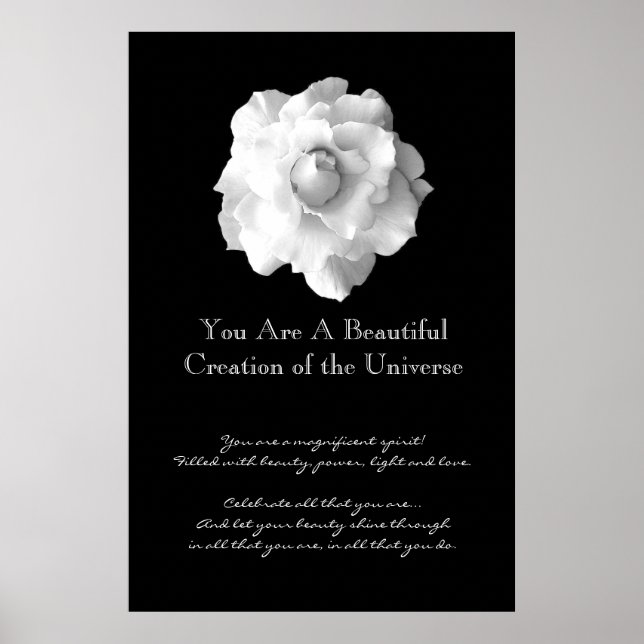 Inspiration White Rose Poster (Front)