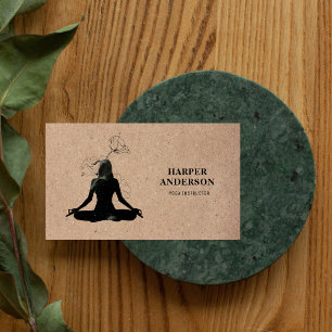 Inspiration Yoga Instructor Professional  Business Card